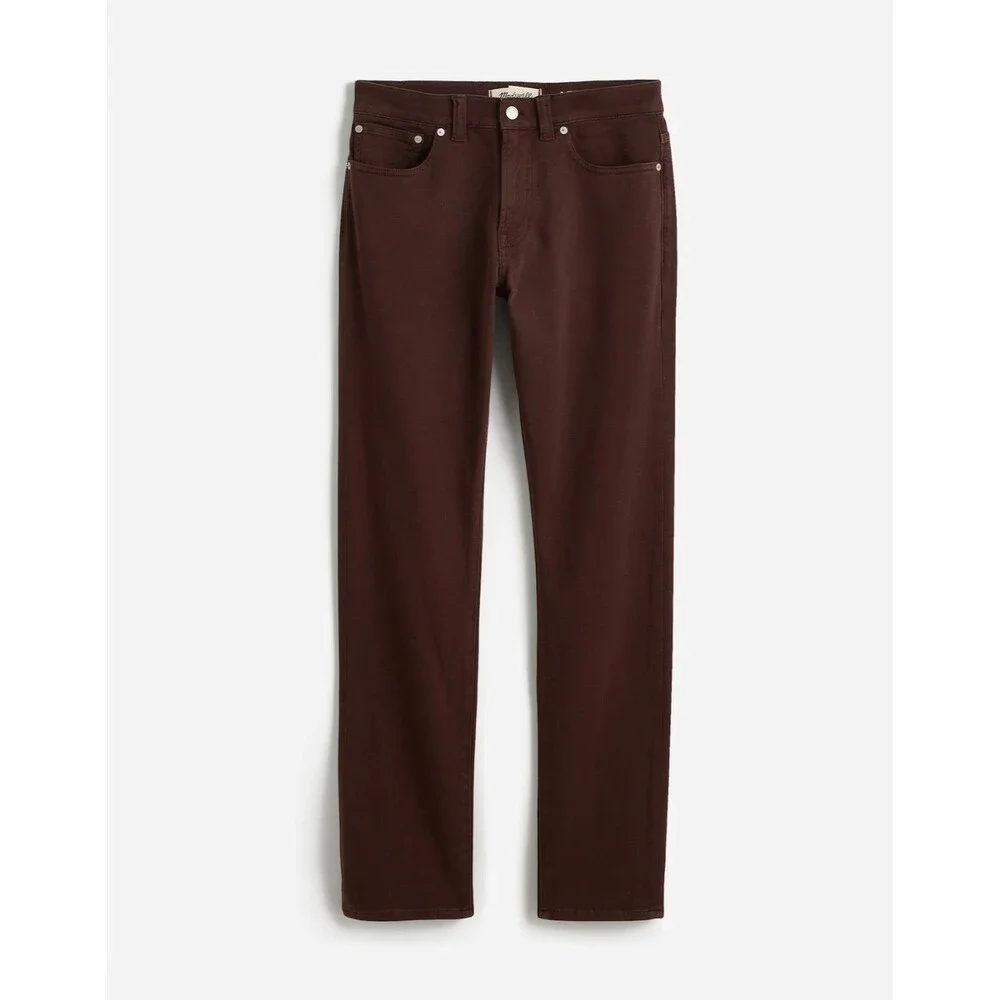 Madewell Pants Mens 28x32 Brown Athletic Allday Slim NR446 Casual Office NWT